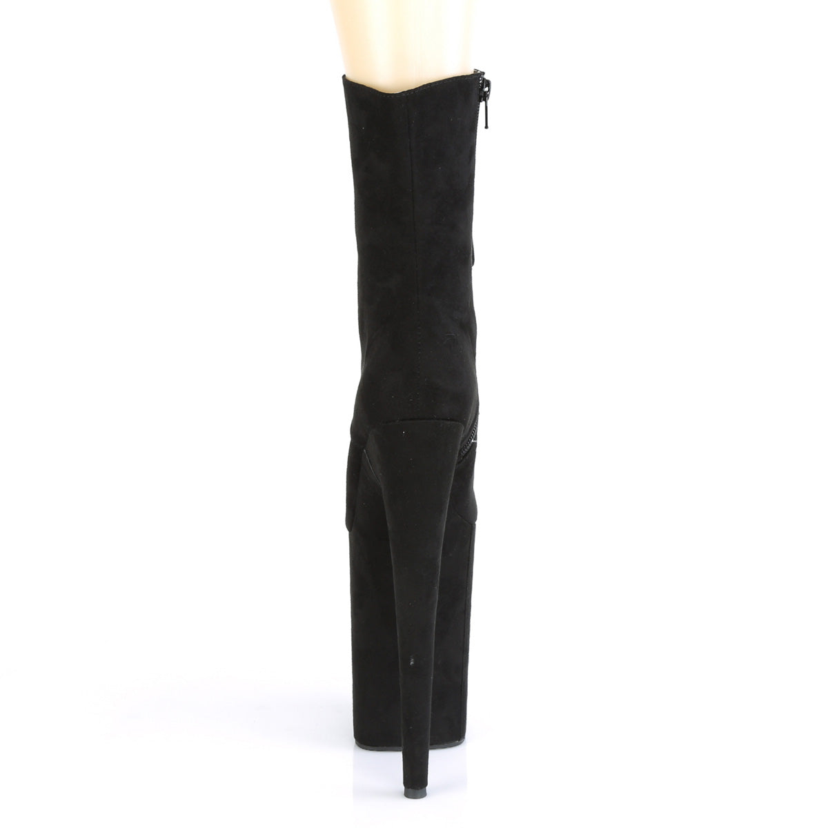 Pleaser Botas de tobillo para mujer INFINITY-1020FS BLK Faux Suda / Blk Faux Suede