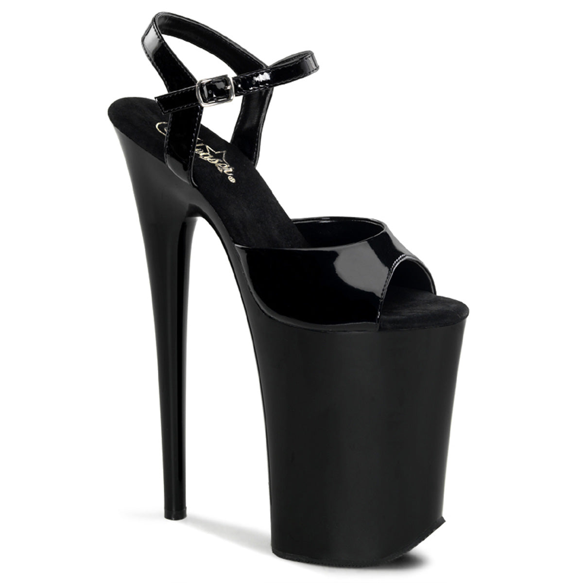 Pleaser Womens Sandals INFINITY-909 Blk/Blk