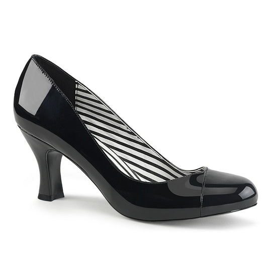 Pleaser Pink Label Bombas para mujer JENNA-01 BLK PAT