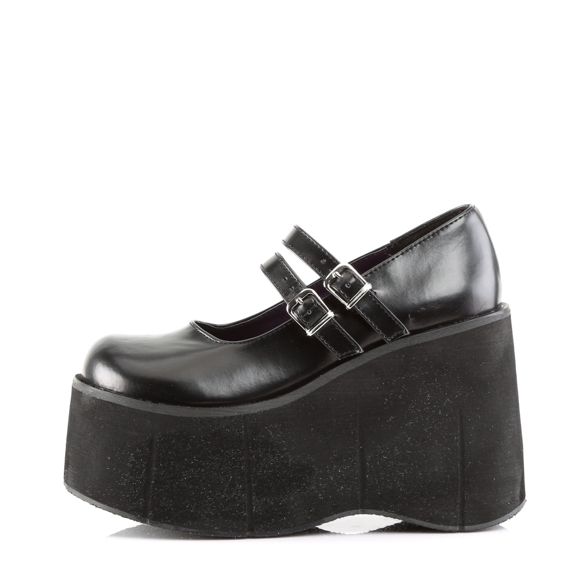 DemoniaCult Womens Pumps KERA-08 Blk Vegan Leather