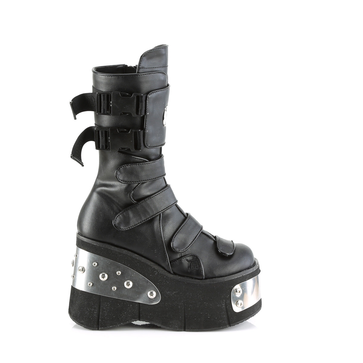 DemoniaCult Botas KERA-108 cuero vegano blk