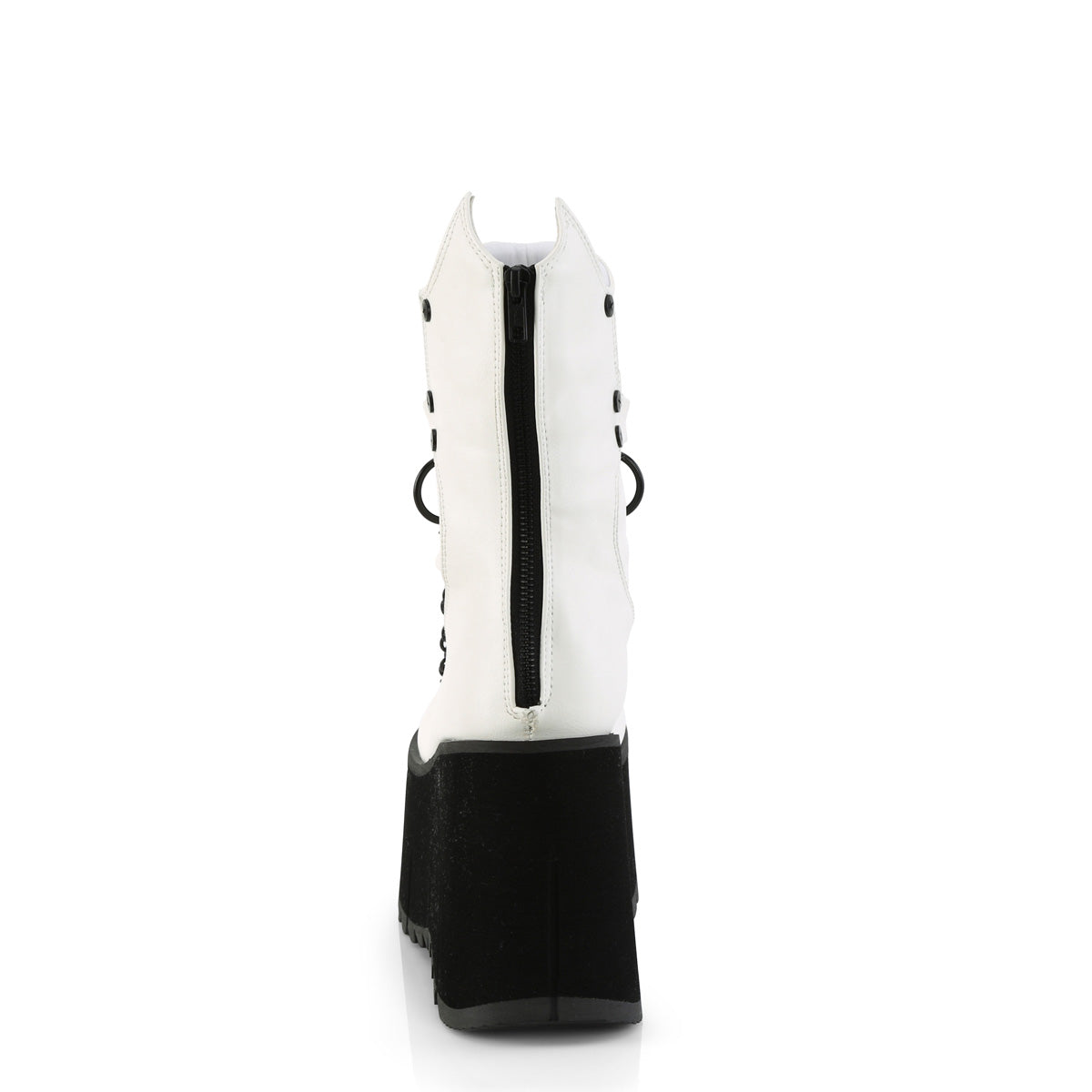 DemoniaCult Botines KERA-130 WHT cuero vegano