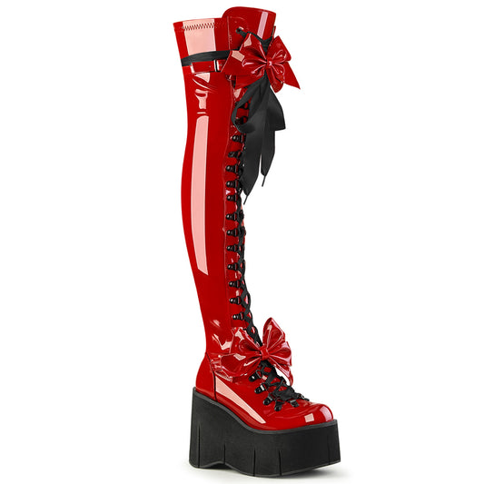DemoniaCult  Botas KERA-303 Pat rojo