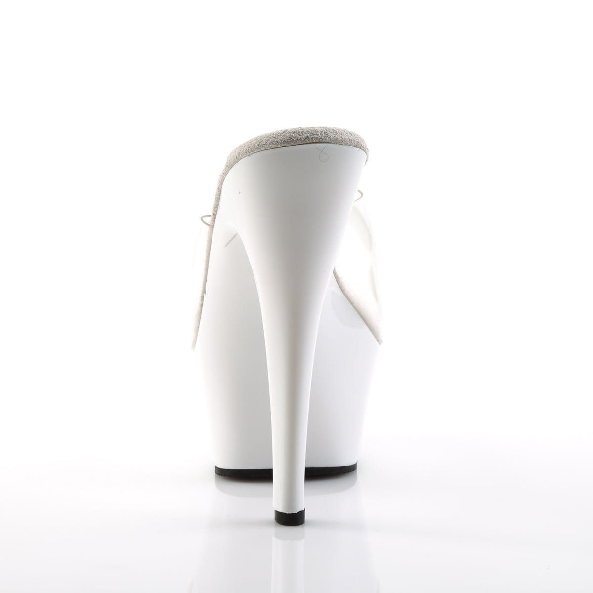 Pleaser Womens Sandals KISS-201 Clr/Wht