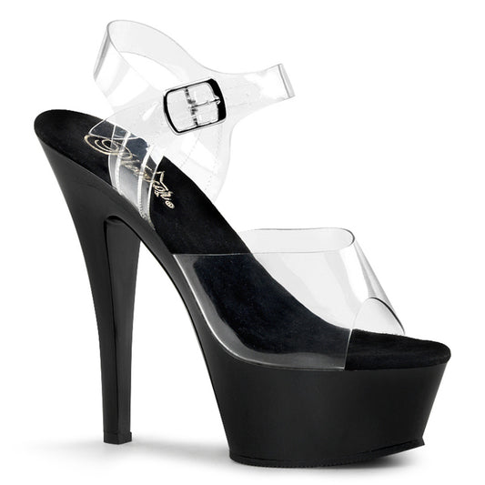 Pleaser Sandalias para mujer KISS-208 clr / blk