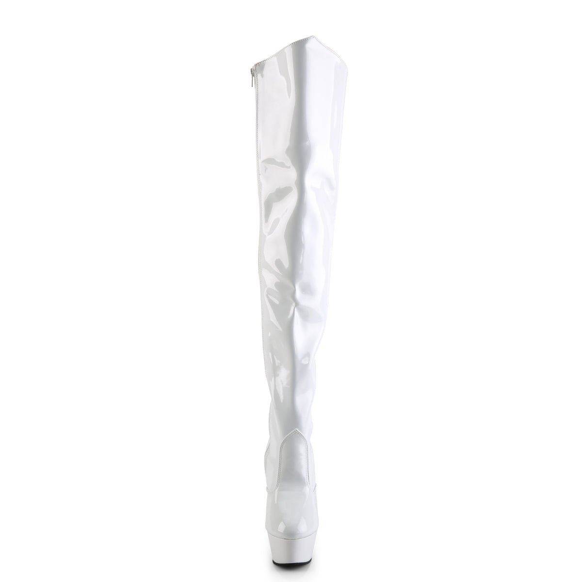 Pleaser Botas de mujer KISS-3010 WHT PAT / WHT