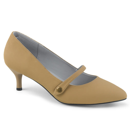Pleaser Pink Label Bombas para mujer Kitten-03 taupe nubuck