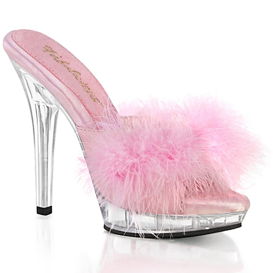 Fabulicious Sandalias para mujer LIP-101-8 B. PINK SATIN-PIEL / CLR