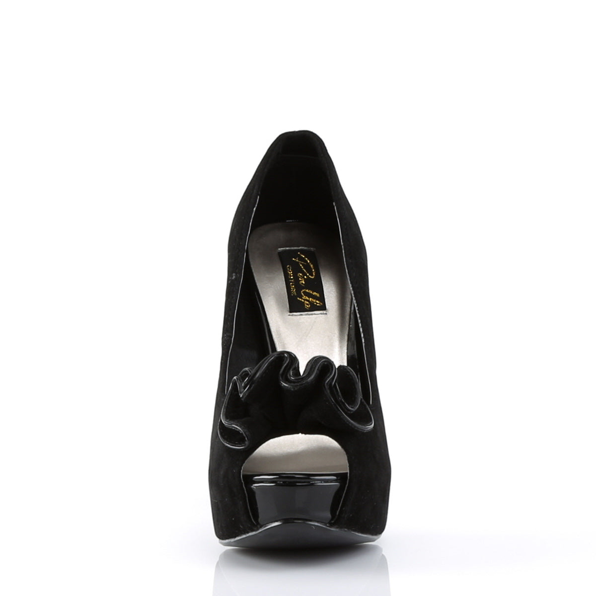 Pin Up Couture Bombas para mujer LOLITA-10 BLK SUEDE PU
