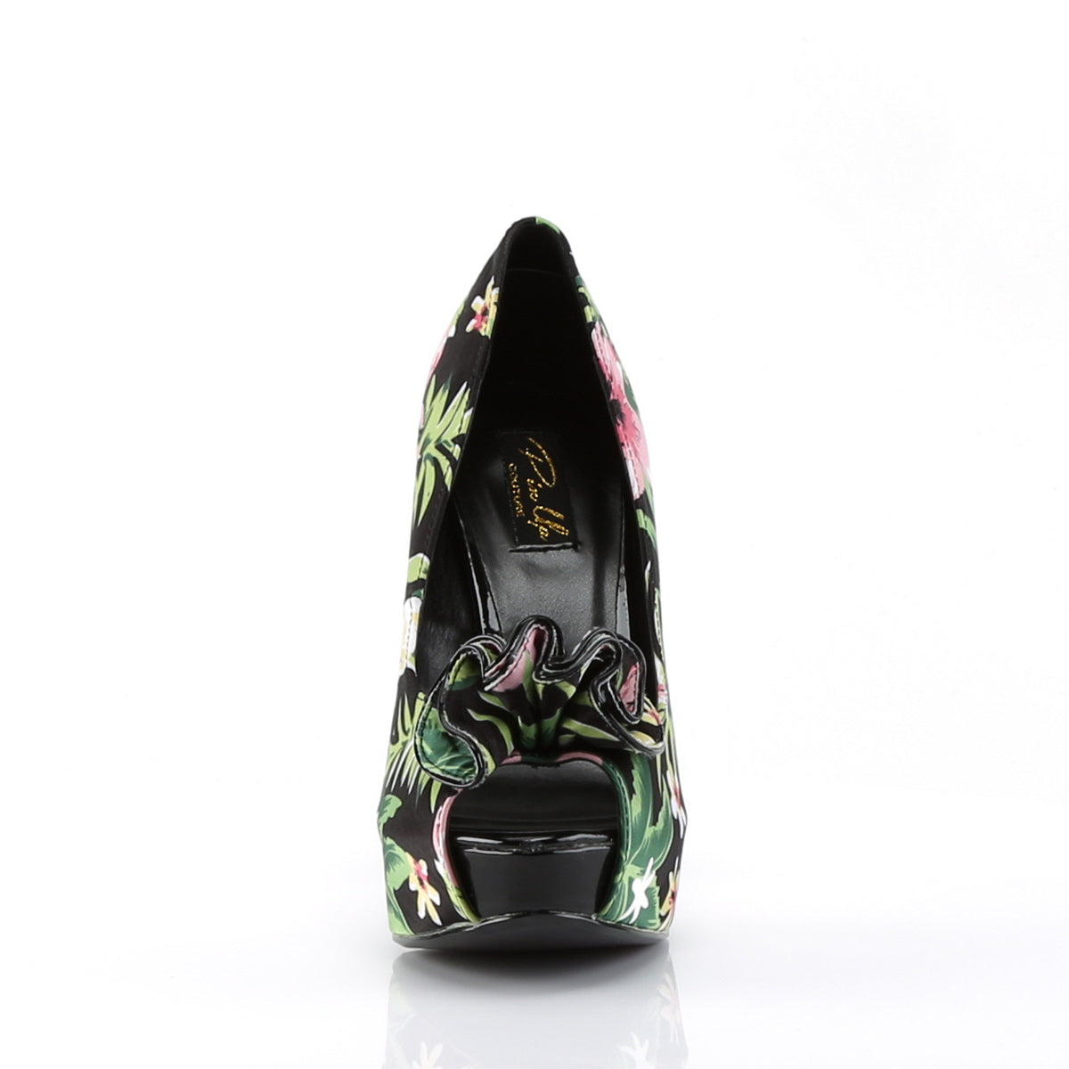 Pin Up Couture Bombas para mujer LOLITA-11 Tela de impresión floral blk