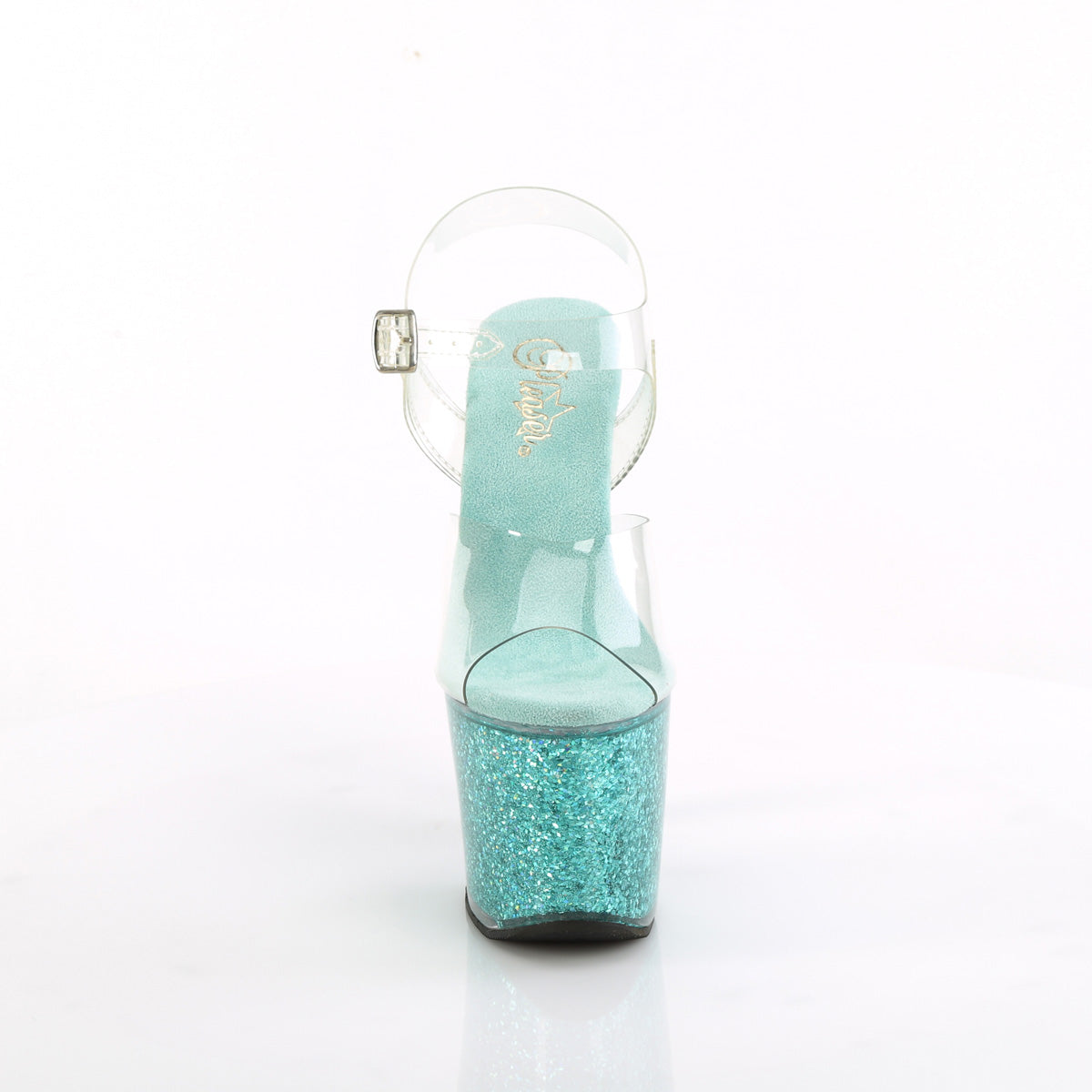 Pleaser LOVESICK-708sg CLR/Aqua Multi Iridescent Killitters
