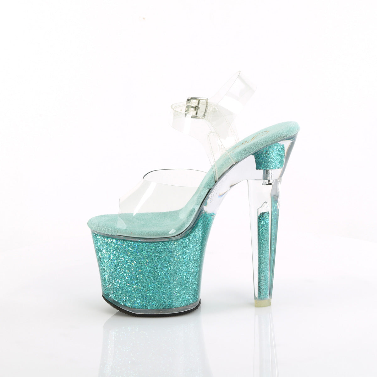 Pleaser LOVESICK-708sg CLR/Aqua Multi Iridescent Killitters
