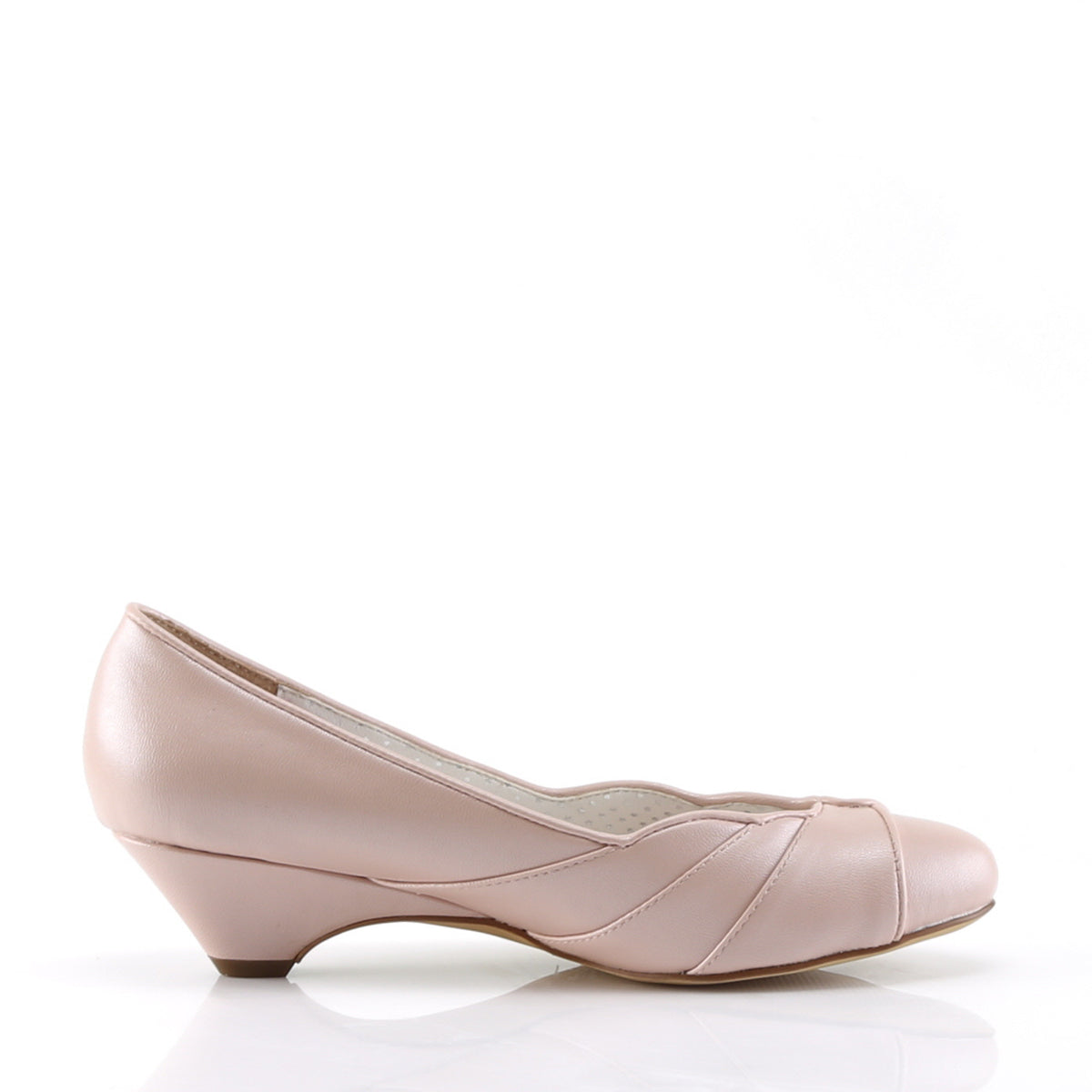 Pin Up Couture Bombas para mujer LULU-05 B. Cuero Faux Pink