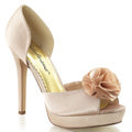 Fabulicious Womens Pumps LUMINA-34 Champagne Satin
