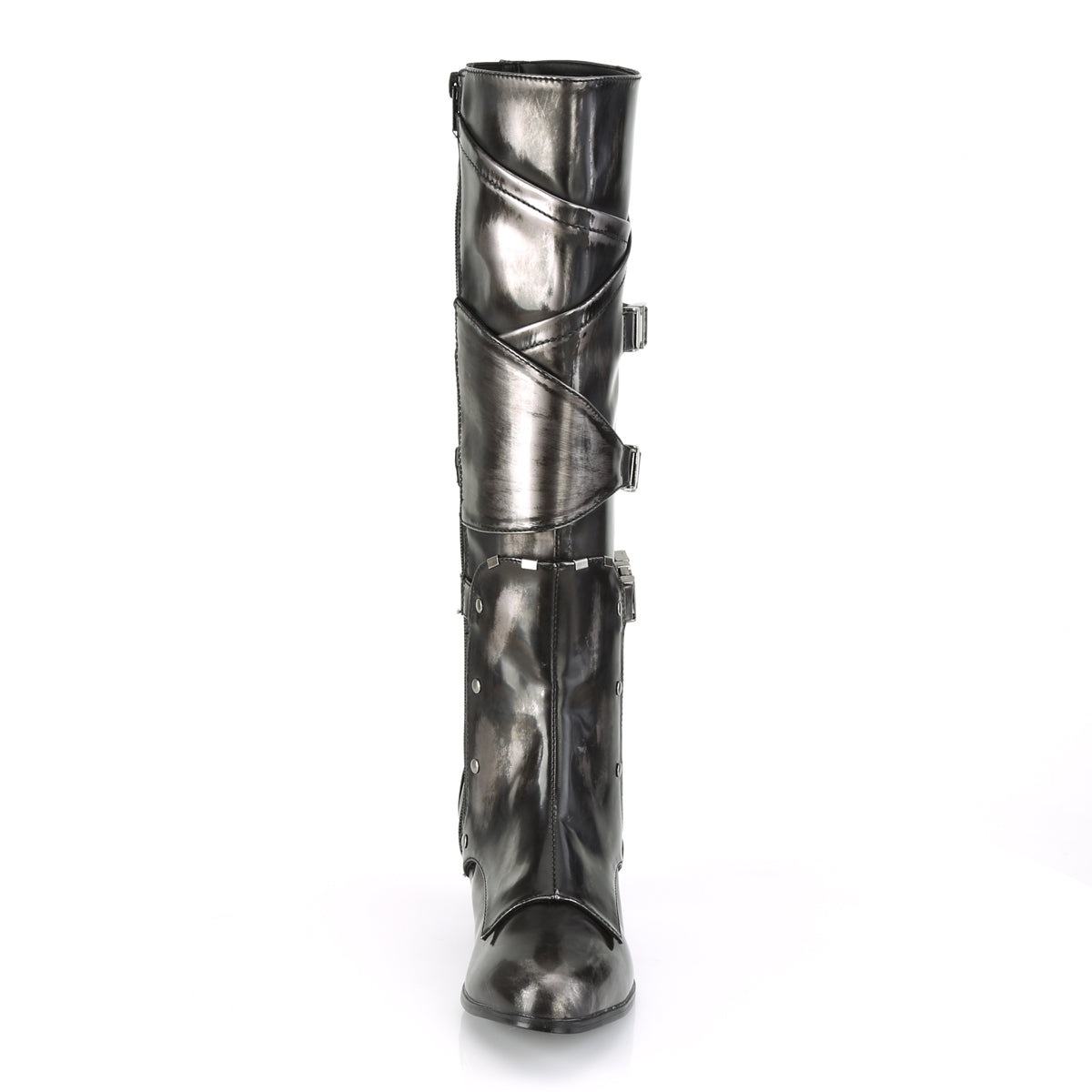 Funtasma Botas de mujer MAIDEN-8820 PU de pabellón de peltre