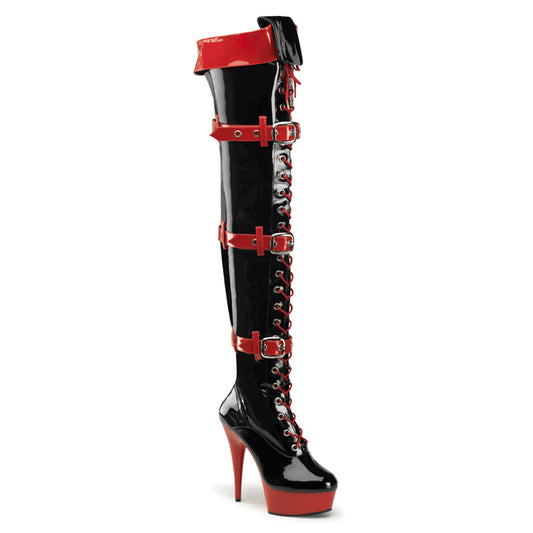 Funtasma Botas de mujer MEDIC-3028 BLK-RED PAT / RED