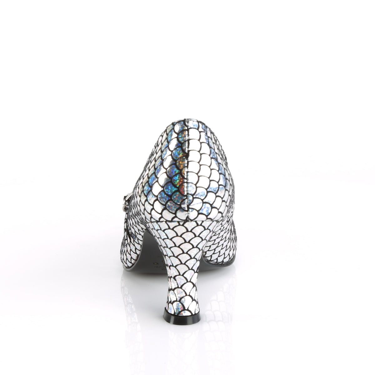 Funtasma Bombas para mujer Mermaid-70 holograma de plata PU