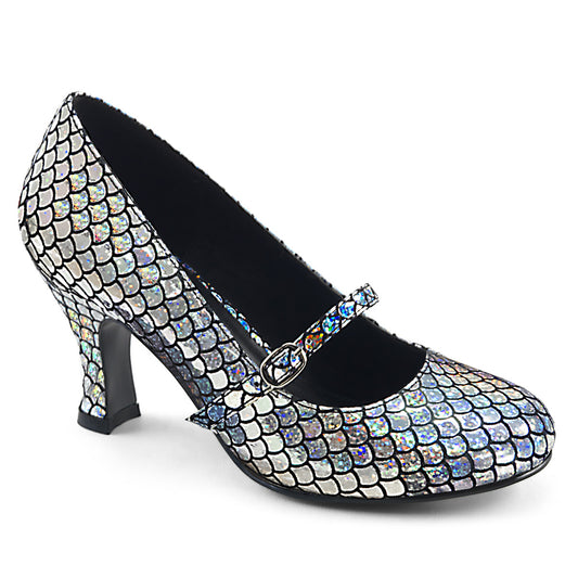Funtasma Bombas para mujer Mermaid-70 holograma de plata PU