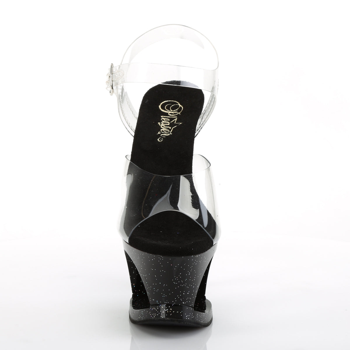 Pleaser Womens Sandals MOON-708MG Clr/Blk