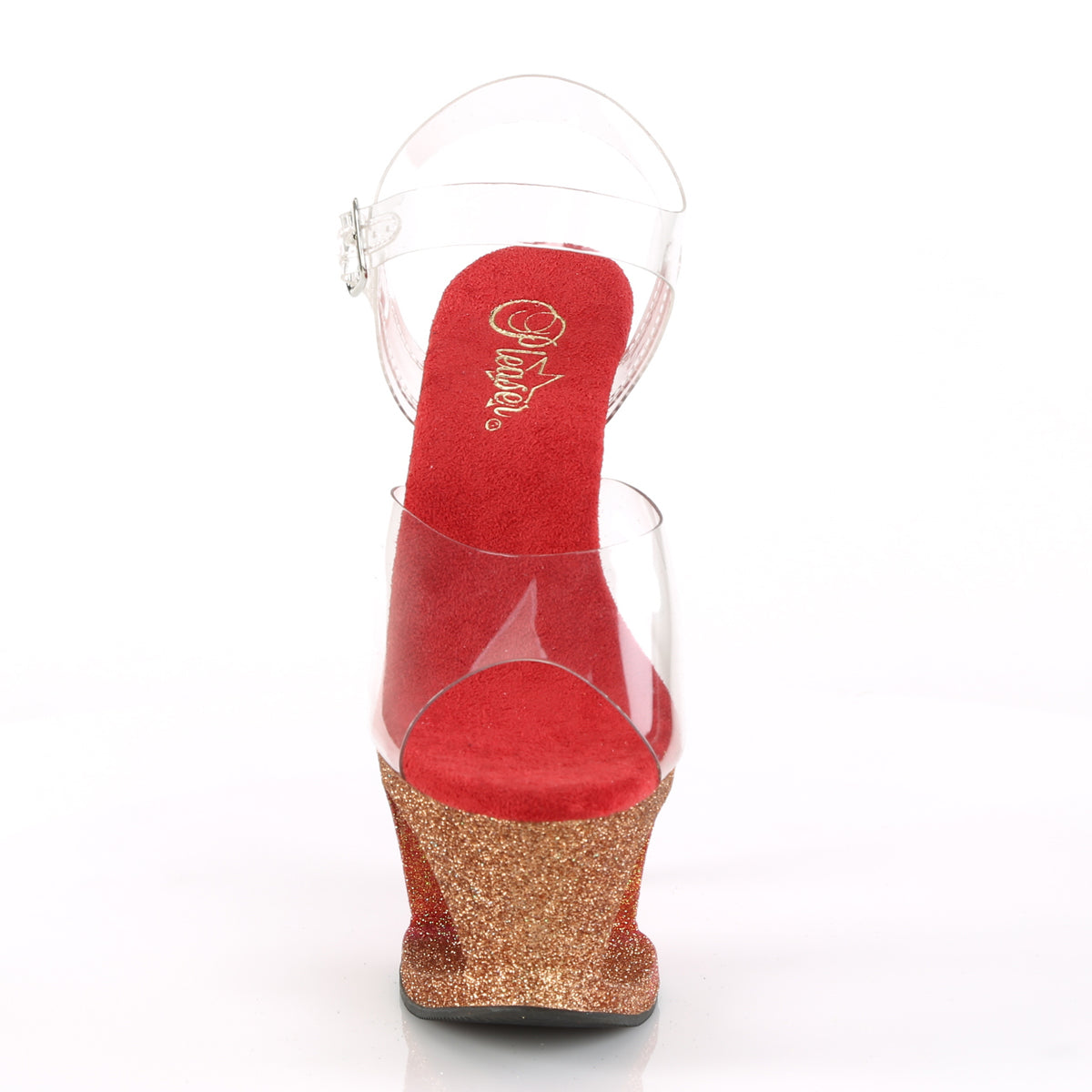 Pleaser Sandalias para mujer MOON-708ombre CLR / Rose Odold-Red Ombre