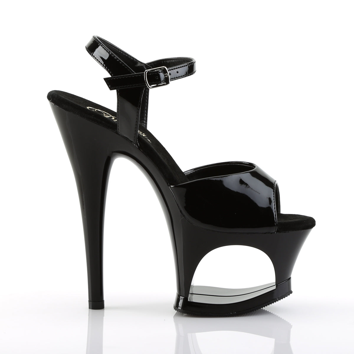 Pleaser Sandalias para mujer MOON-709 blk / blk