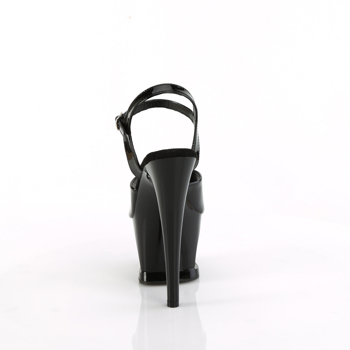 Pleaser MOON-709H Blk Pat/Blk-Red