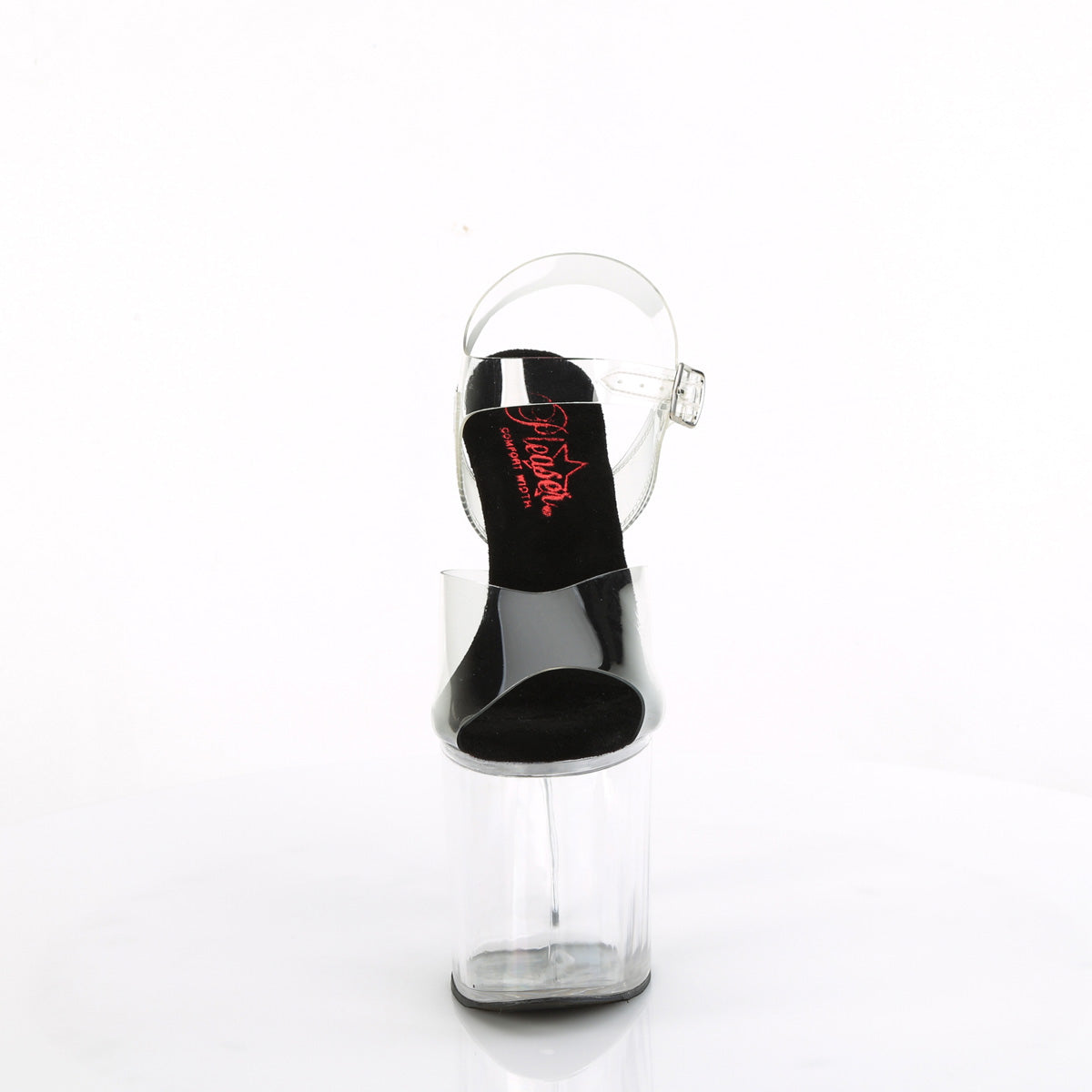 Pleaser NAUGHTY-808 CLR-BLK/CLR