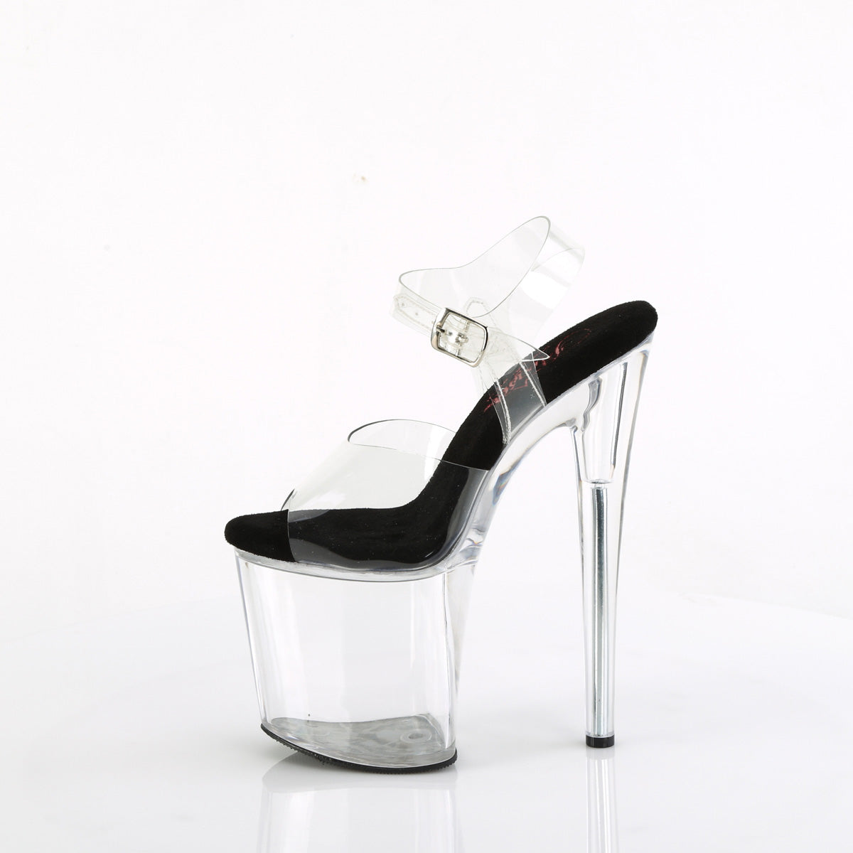 Pleaser NAUGHTY-808 CLR-BLK/CLR