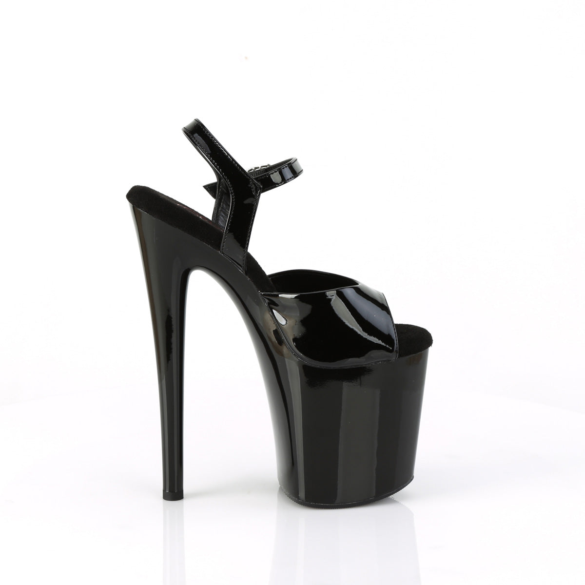 Pleaser Sandalias NAUGHTY-809 BLK PAT / BLK