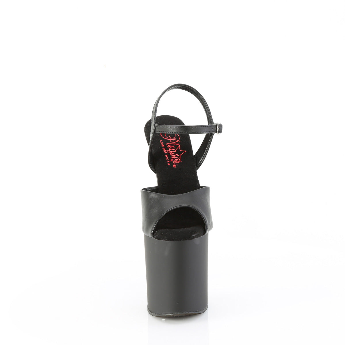Pleaser NAUGHTY-809 BLK Faux Leather/Blk Matte