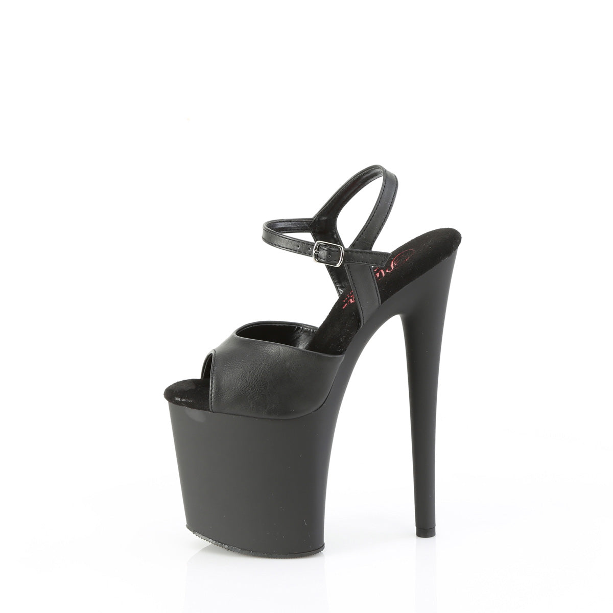 Pleaser NAUGHTY-809 BLK Faux Leather/Blk Matte