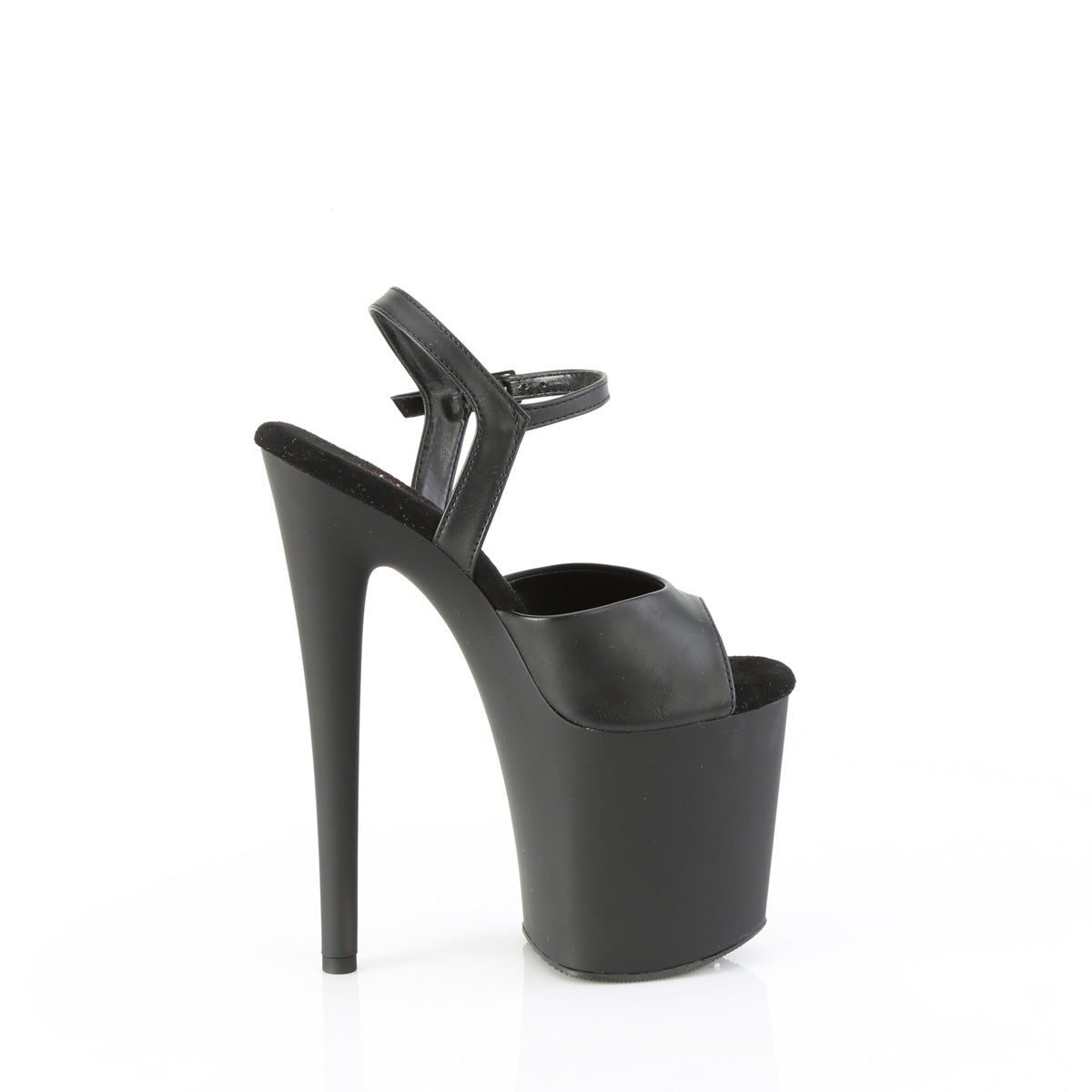 Pleaser NAUGHTY-809 BLK Faux Leather/Blk Matte