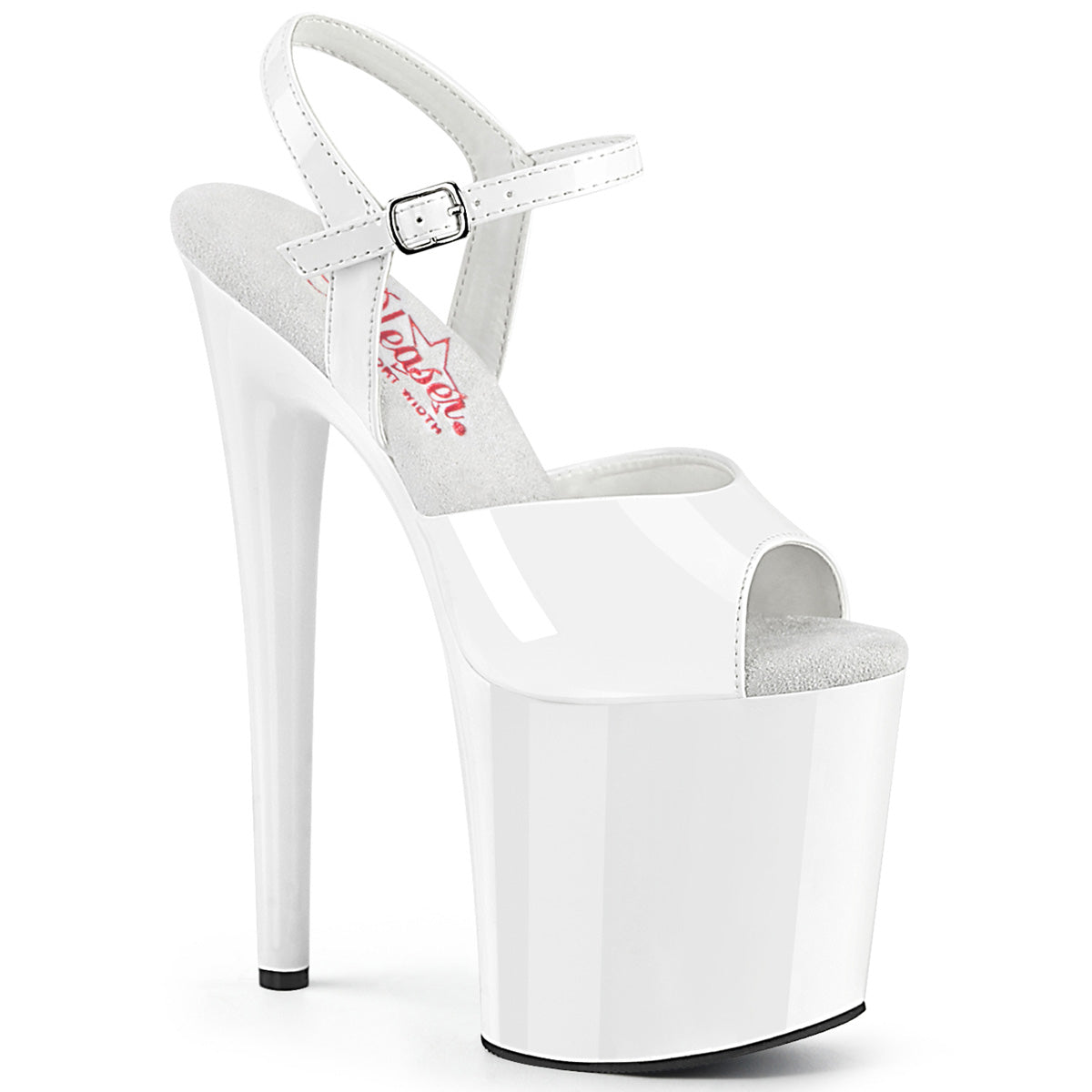 Pleaser Sandalias NAUGHTY-809 WHT PAT / WHT