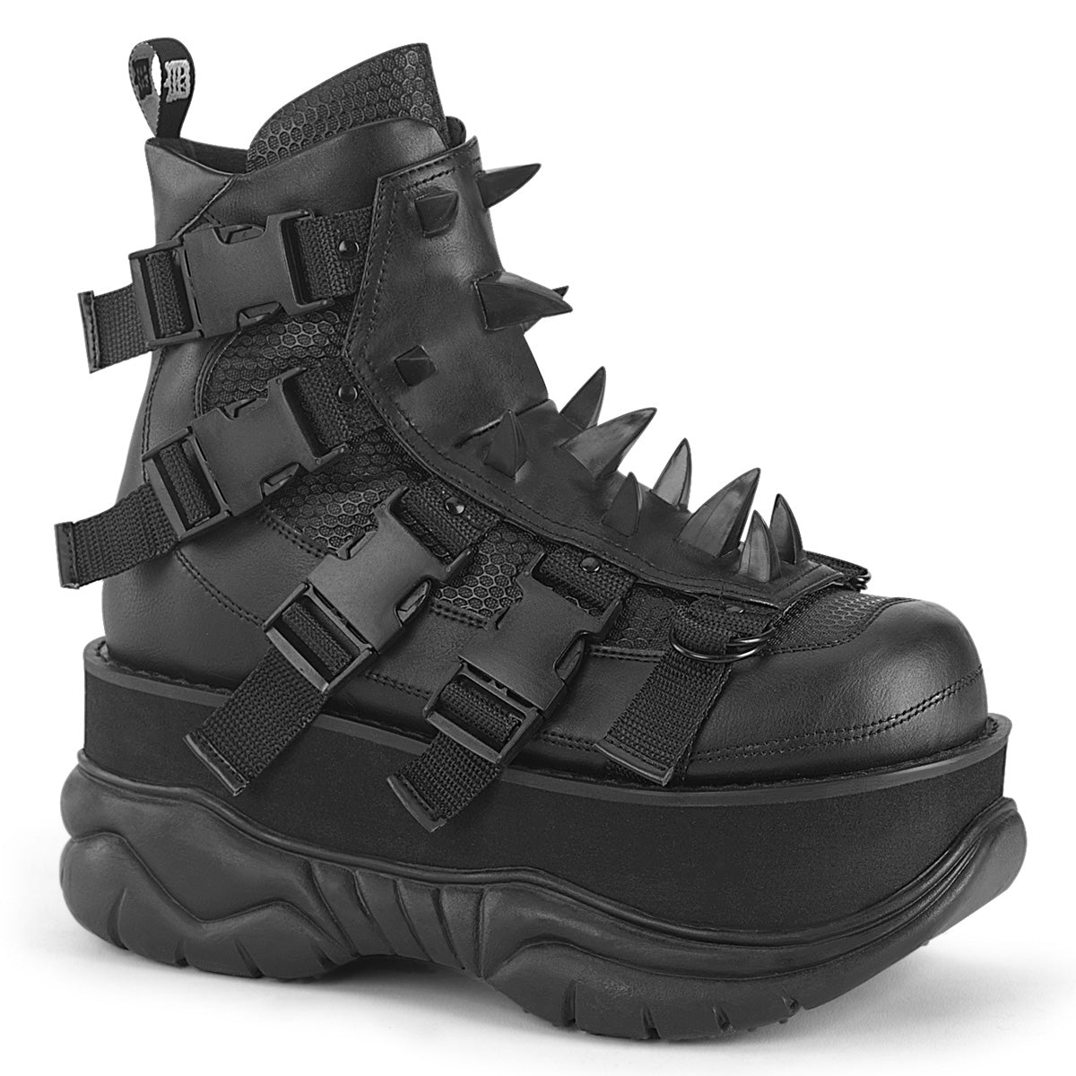 DemoniaCult NEPTUNE-68 Blk Vegan Leather