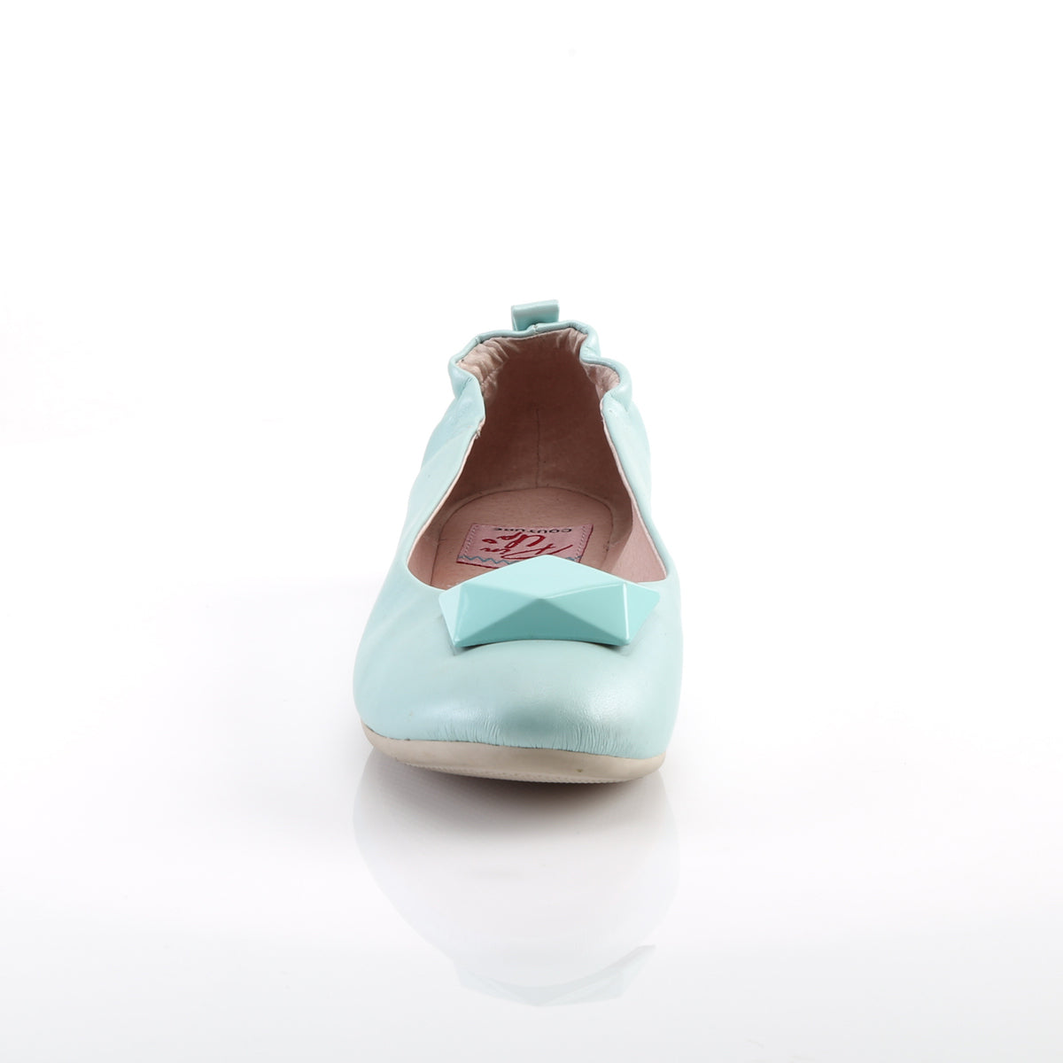 Pin Up Couture Bombas para mujer OLIVE-08 Aqua Faux Cuero