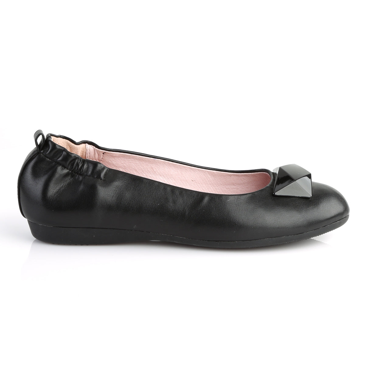 Pin Up Couture Bombas para mujer OLIVE-08 Blk Faux Cuero