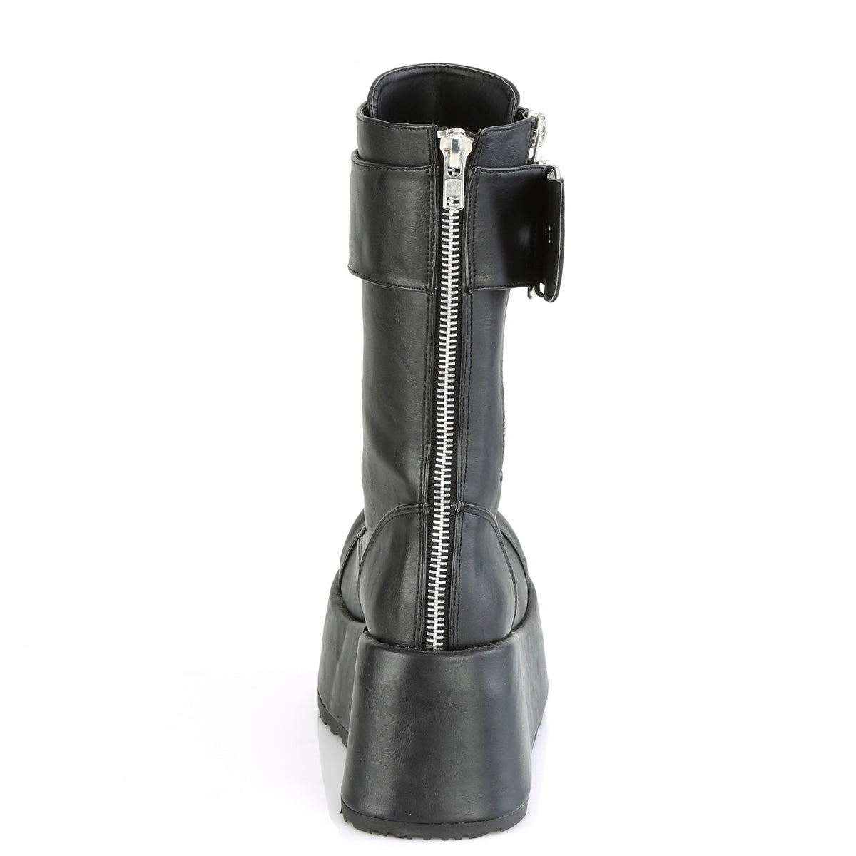 DemoniaCult Botas para hombre PETROL-150 BLK de cuero vegano