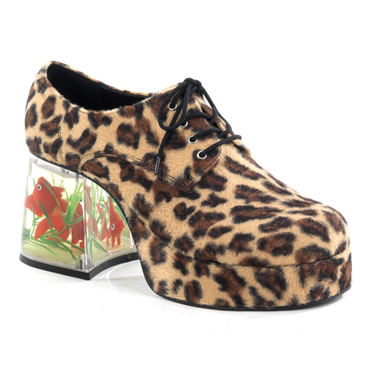 Funtasma Zapato de hombre bajo PIMP-02 Piel de guepardo