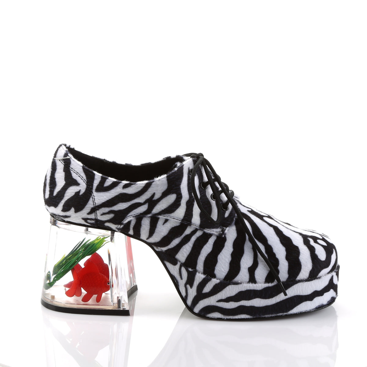 Funtasma Zapato de hombre bajo PIMP-02 piel de cebra