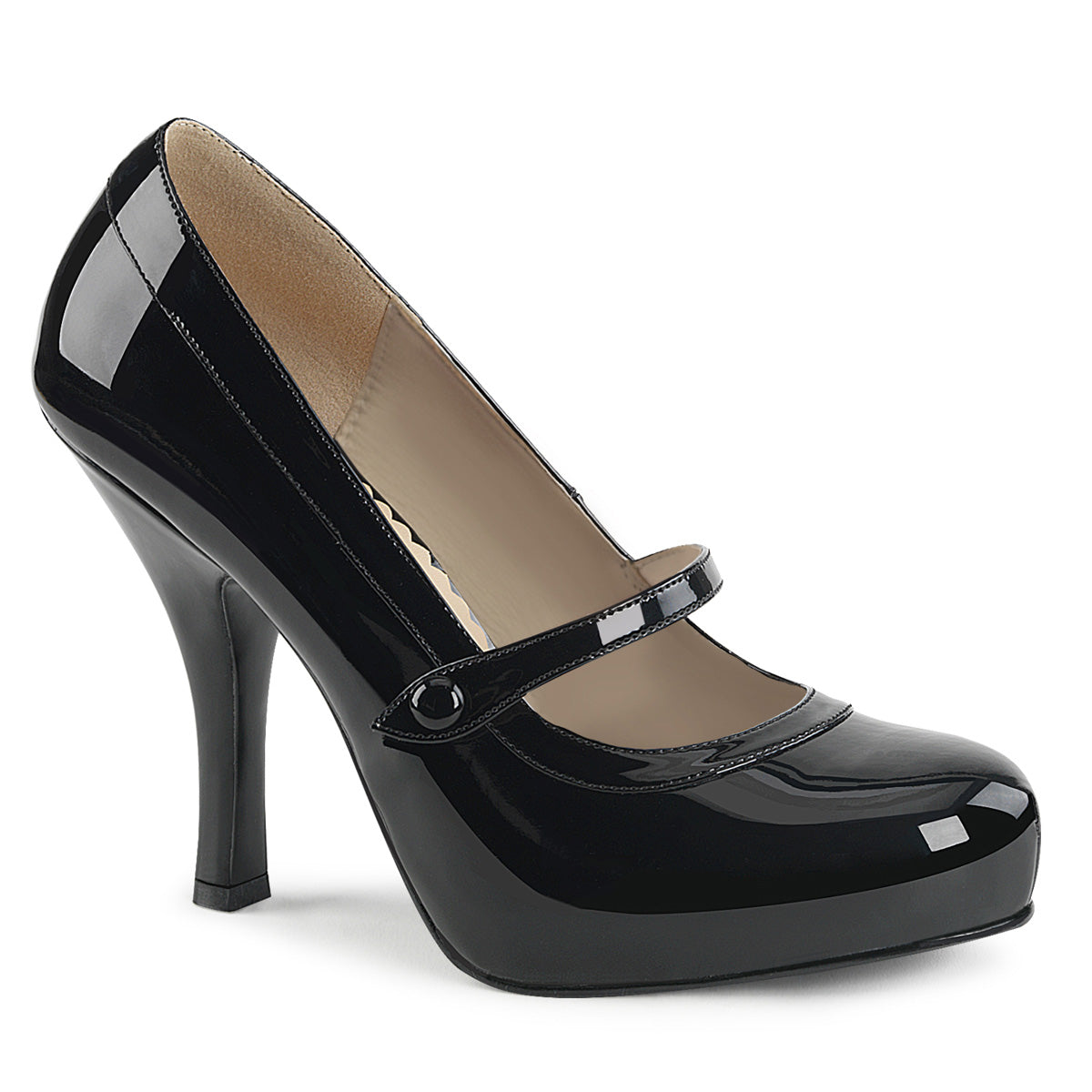 Pleaser Pink Label Bombas para mujer PINUP-01 BLK PAT