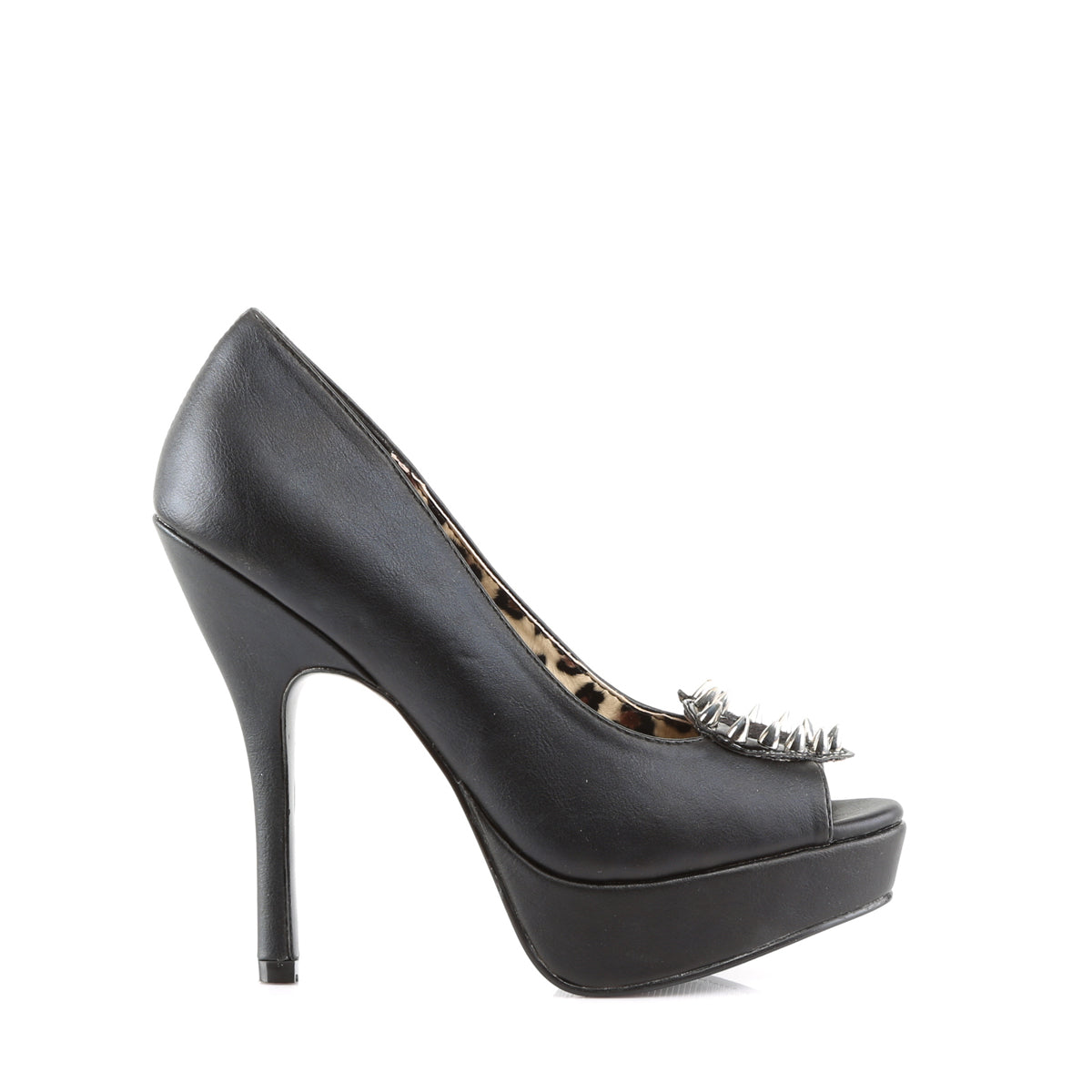 DemoniaCult Bombas de mujer PIXIE-17 BLK Vegan -Leather -Pony Furo