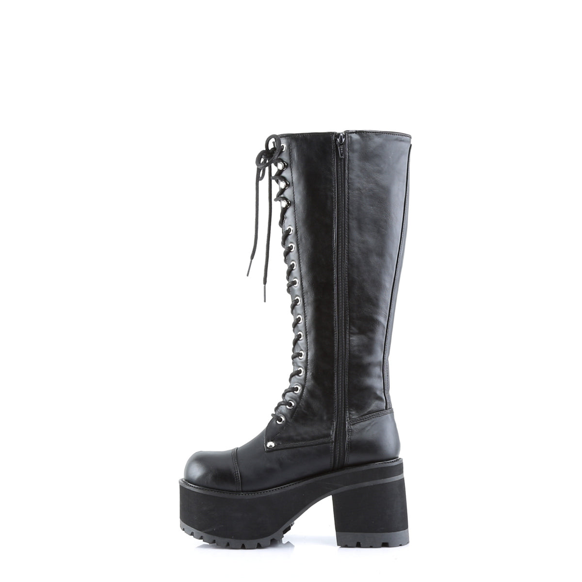 DemoniaCult Botas para hombre RANGER-302 BLK de cuero vegano
