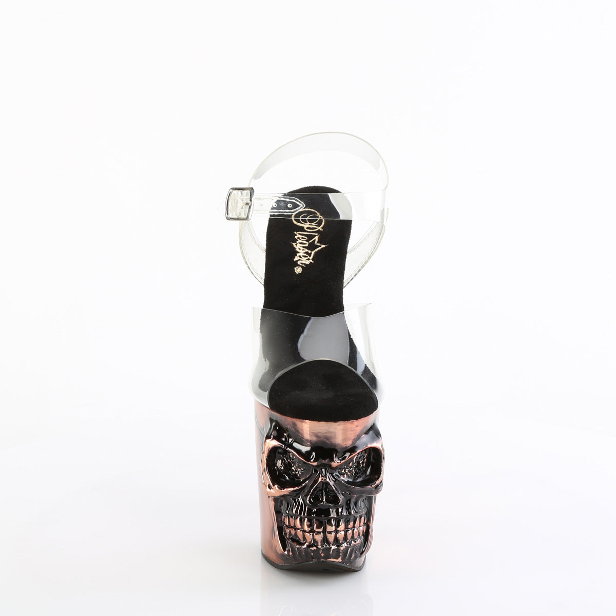 Pleaser Sandalias RAPTURE-808-LT CLR/Satin Copper Chrome