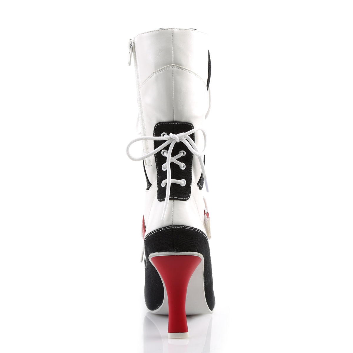Funtasma Botas de mujer REFEREE-200 lienzo de PU-Negro blanco