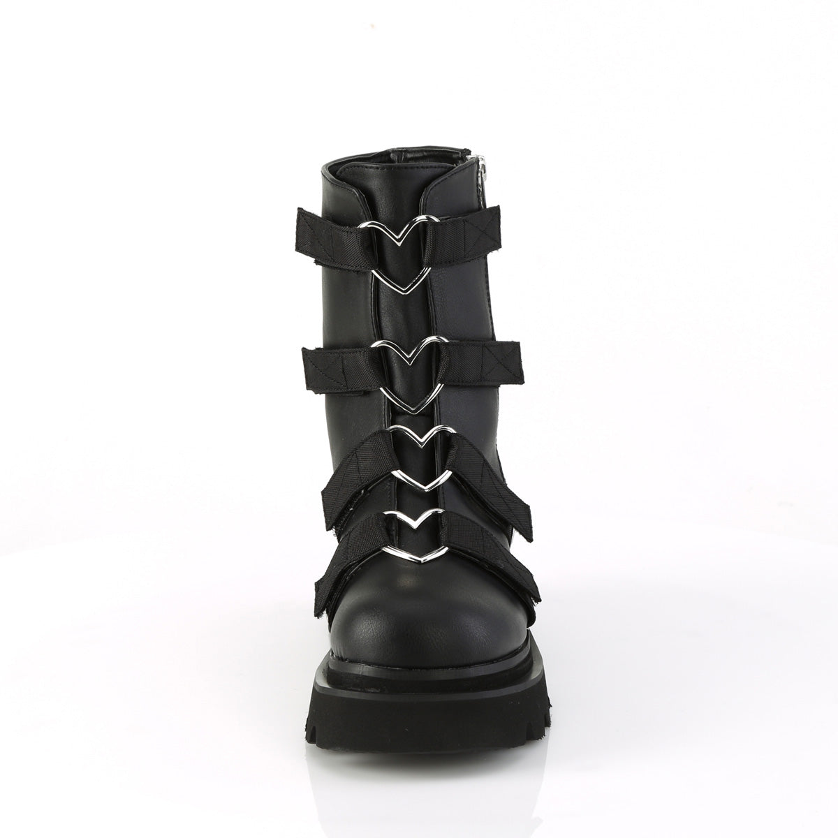 DemoniaCult Botines RENEGADE-50 Blk Vegan Leather-Nylon