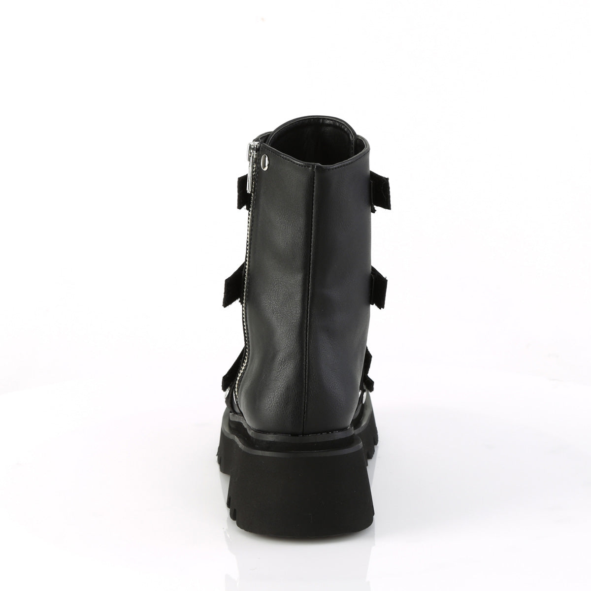 DemoniaCult Botines RENEGADE-50 Blk Vegan Leather-Nylon