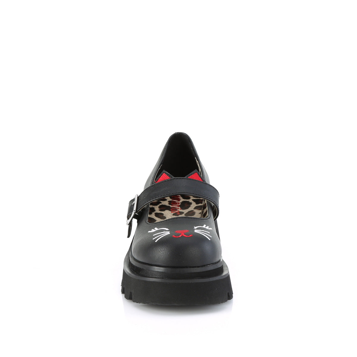 DemoniaCult Zapatillas RENEGADE-56 BLK de cuero vegano