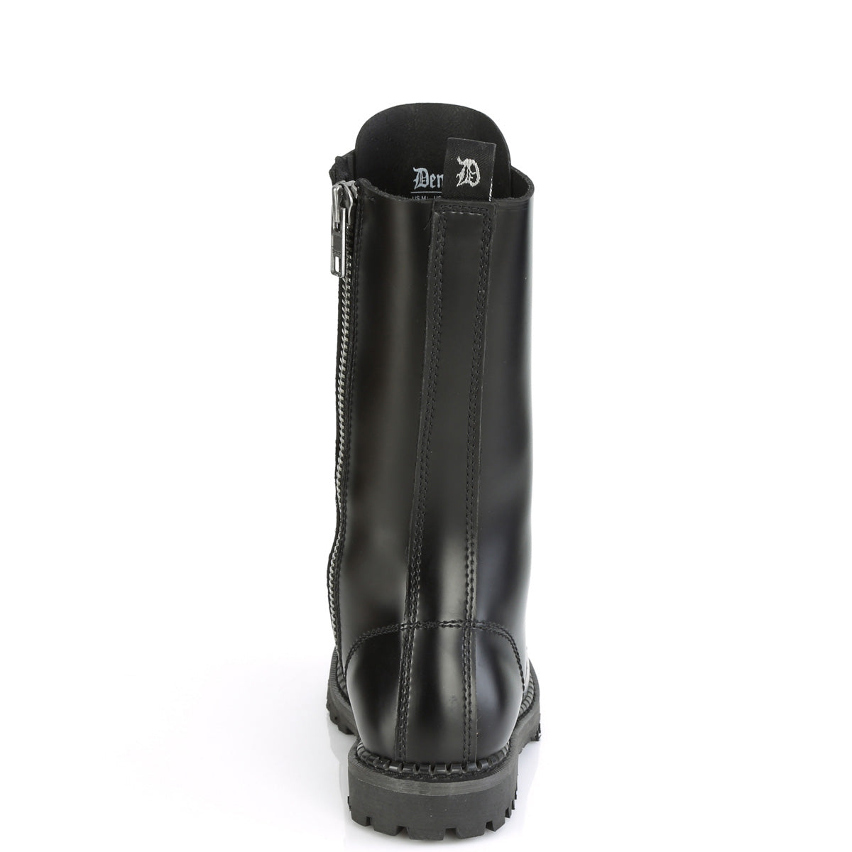 DemoniaCult Botas para hombre RIOT-14 BLK Leather