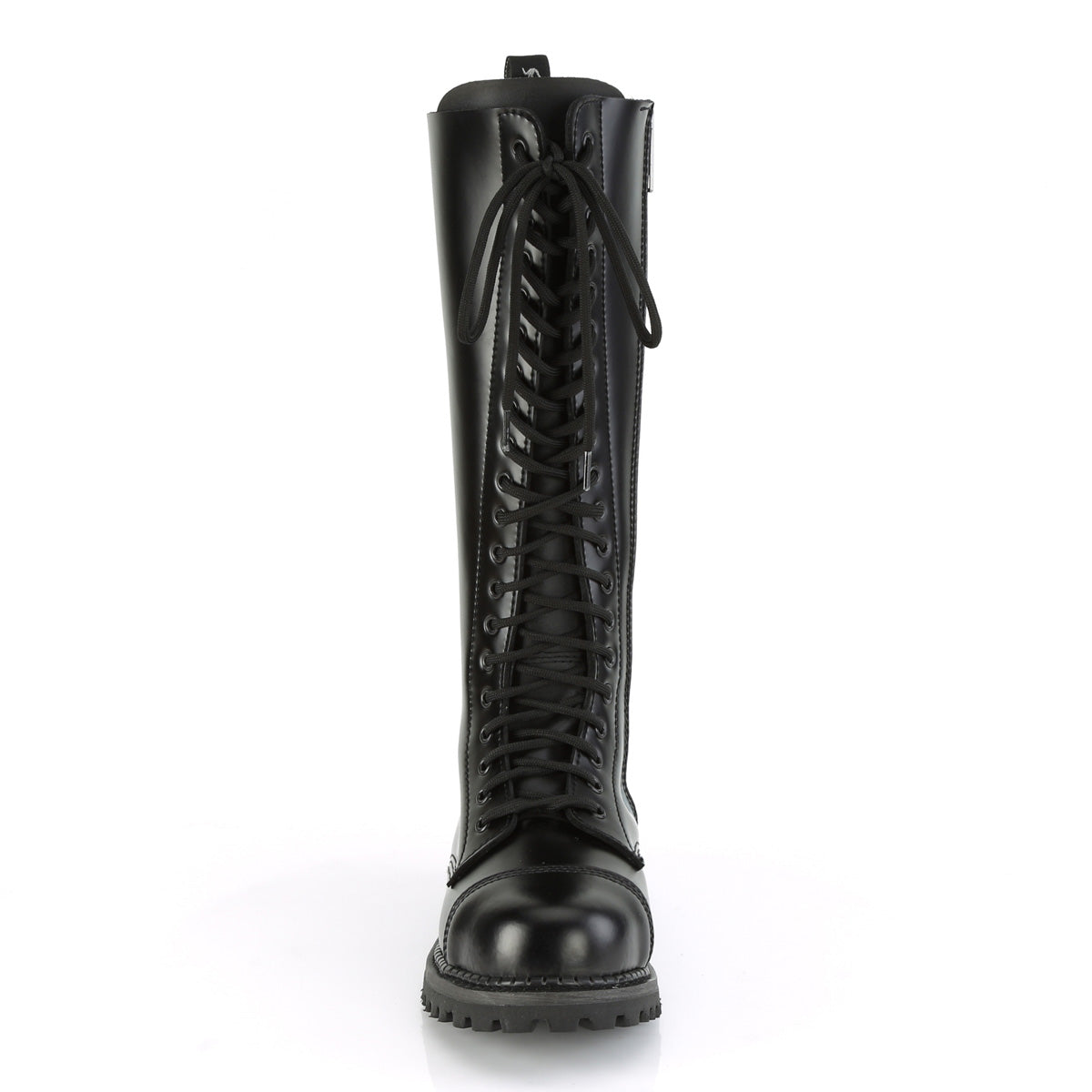DemoniaCult Botas para hombre RIOT-20 BLK Leather
