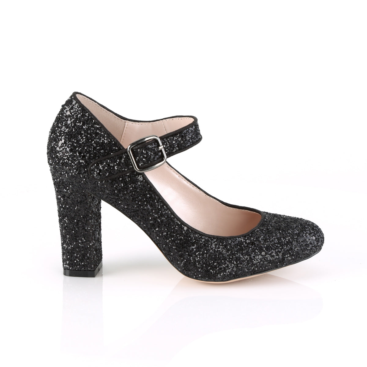 Fabulicious Womens Pumps SABRINA-07 Blk Glitter